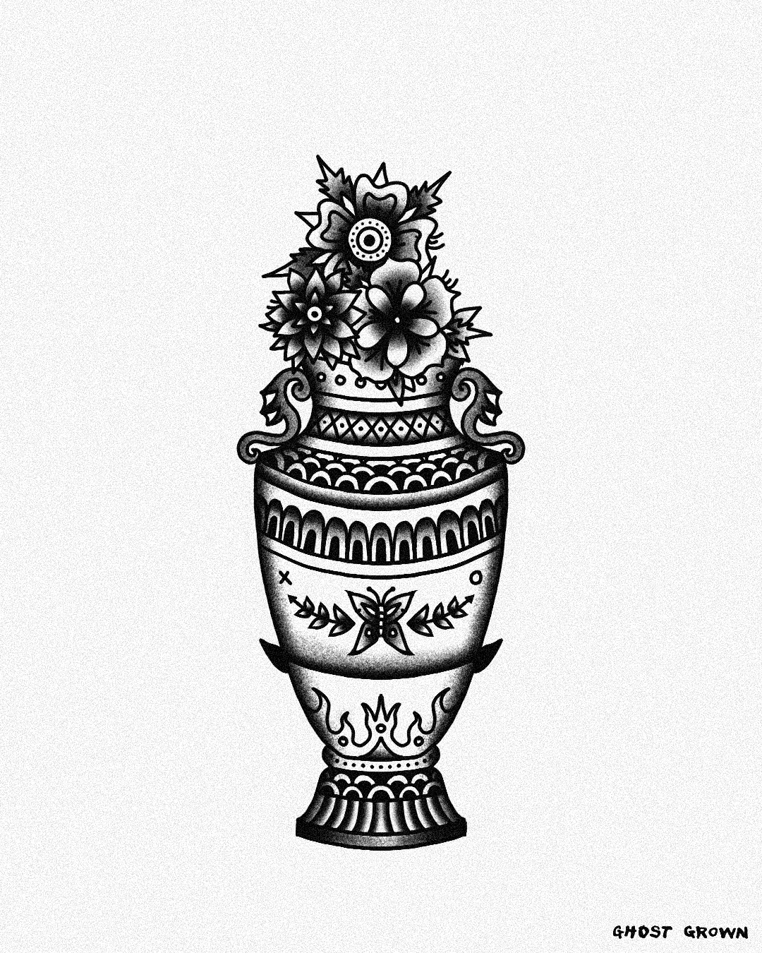 Vase tattoo